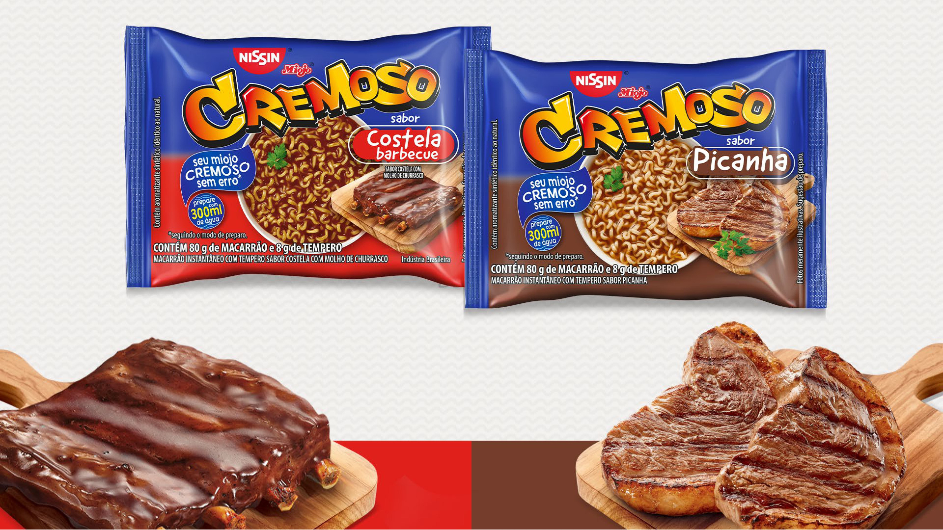 Nissin Cremoso — Costela Barbecue e Picanha