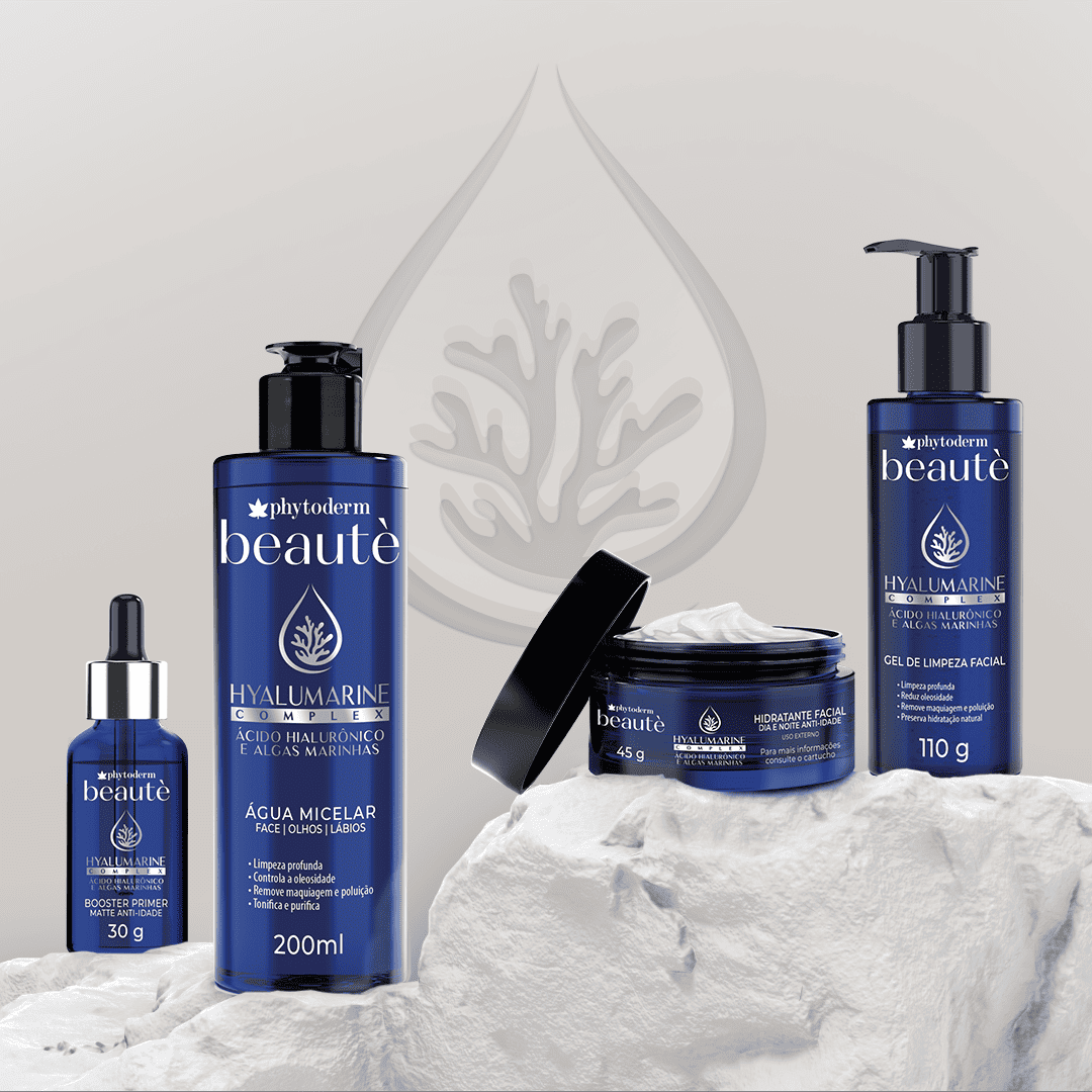 Composição da linha Beauté Hyalumarine