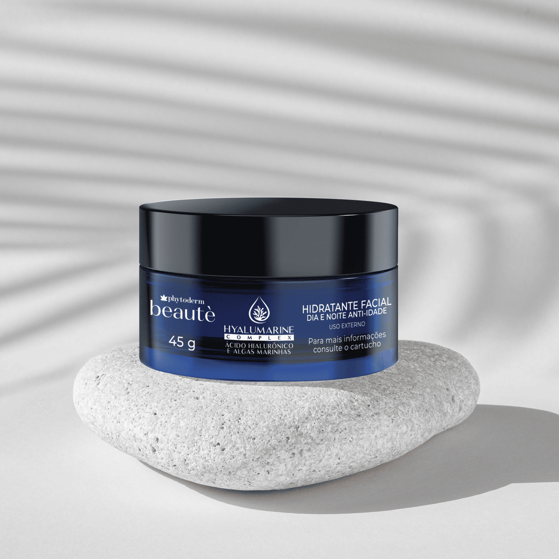 Hidratante facial Beauté em pedra